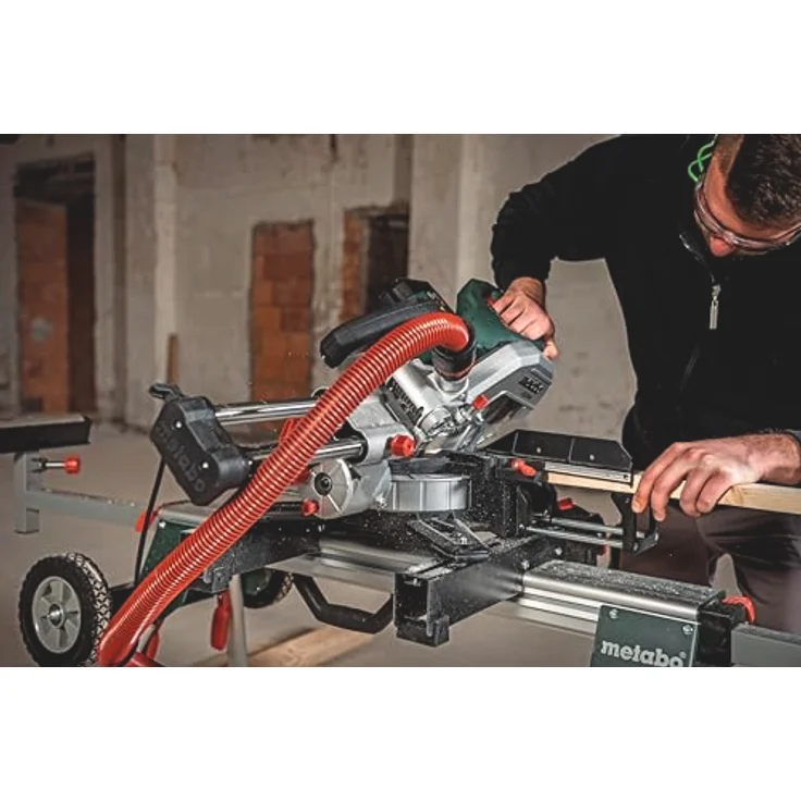 Metabo KGS 216 M Set, Kappsäge mit 2. Hartmetall-Sägeblatt, werkzeug in Aluminiumglanz – Bild 4