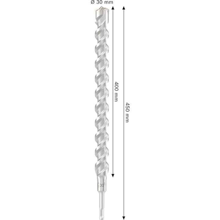 Bosch PRO SDS plus-5X Hammerbohrer, Ø 30 mm für Stahlbeton und Beton, effizientes Bohren, 400 mm Länge – Bild 3