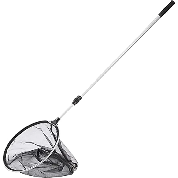 FIAP PondNet Active Round, Profi Teichkescher mit Teleskopstiel (600-1800 mm), d: 350 mm, robustes feinmaschiges Netz zur Teichreinigung und Fischfang – Bild 1