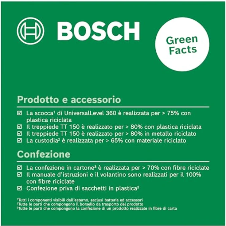 Bosch Kreuzlinien-Laser UniversalLevel 360 Set, mit Stativ TT 150, grüne Laserlinien, selbstnivellierend, präzise Nivellierung bis 12 m – Bild 3