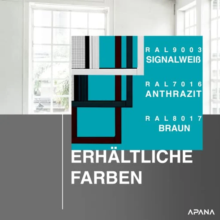 APANA - universelles Fliegengitter mit Rollo in Weiß - ausziehbarer Insektenschutz zum Zuschneiden für Terrassen- und Balkontüren bis 120cm x 220cm gegen Fliegen, Insekten und Mücken – Bild 3