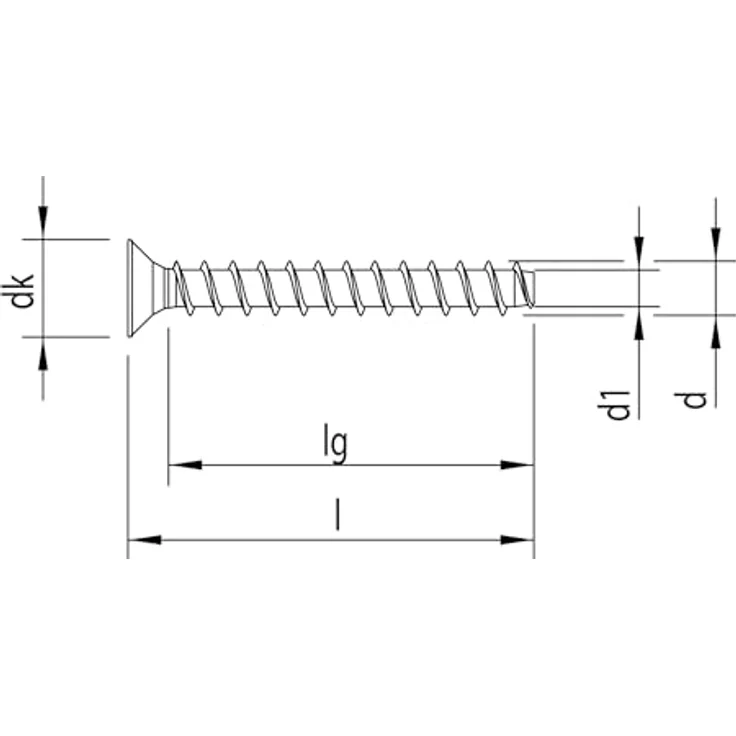 Heco MULTI-MONTI®-plus, Betonschraube selbstschneidend, 6 mm Durchmesser, 120 mm Länge, galZn 3 farblos, 50 Stück – Bild 2