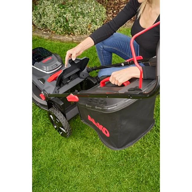 Al-Ko Akku-Rasenmäher 38.6 Li Comfort Set, 3-in-1 Funktion, 38 cm Schnittbreite, 40 l Fangsack, 2 x 4 Ah Akku und Doppel-Ladegerät – Bild 7