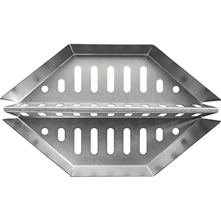 Napoleon Holzkohle-Körbe 2er-Set für Kugelgrills, aluminiumbeschichteter Stahl, ideal für indirektes Grillen – Bild 1