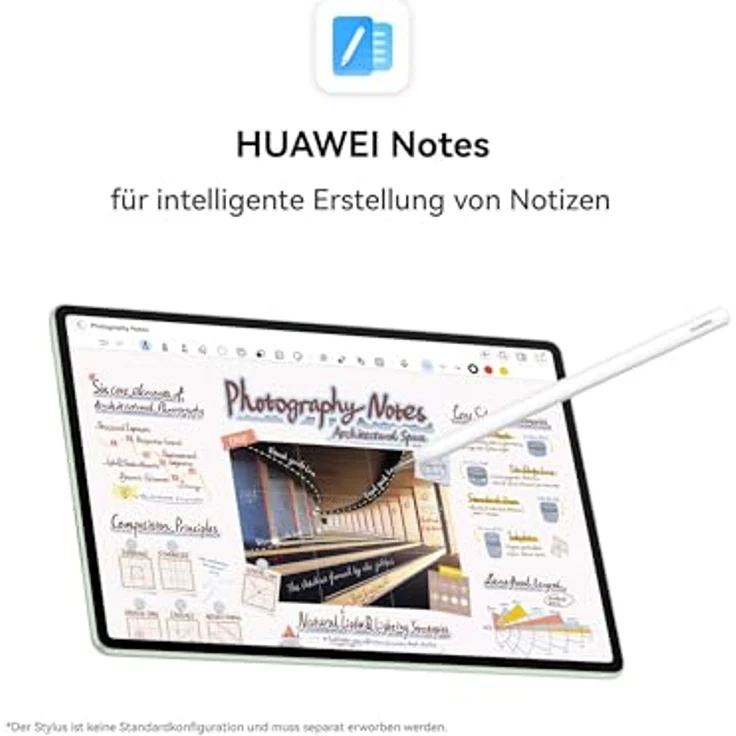 HUAWEI MatePad 12 x 2025 Tablet, 2,8K, 144 Hz, 1000 Nits, 12+256 GB, 10.100 mAh, 66 W Supercharge, WLAN 7, Ultra-Light-Tastatur, Grün – Bild 4