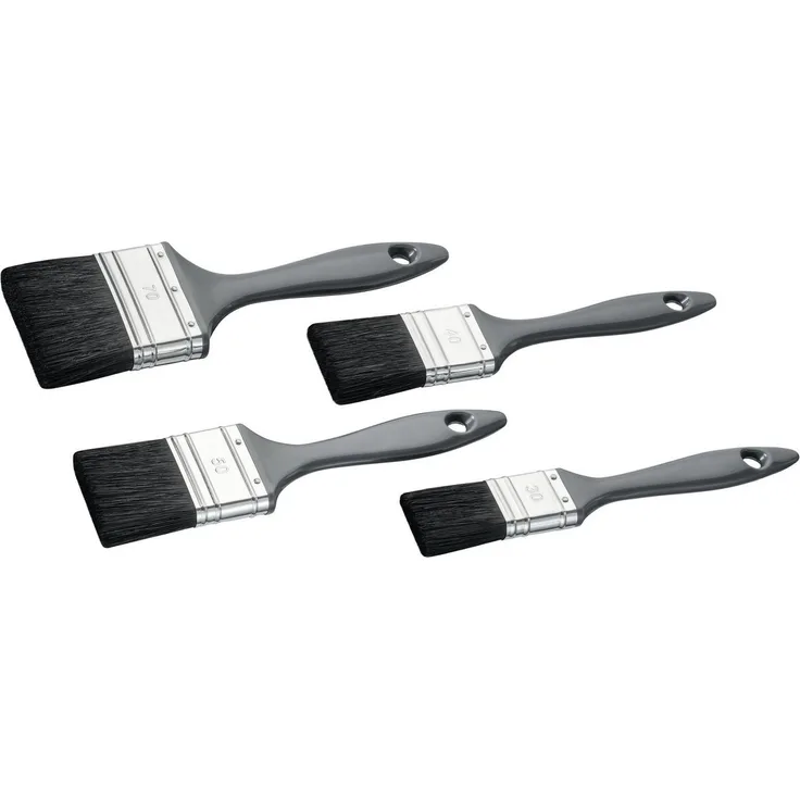 Color Expert Lackier-Pinsel-Set 4-tlg, schwarz, Borste 30/40/50/70 mm