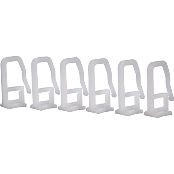 GARDINIA Faltengleiter für Vorhangschiene, Kunststoff, Weiß, 30 Stück – Bild 2