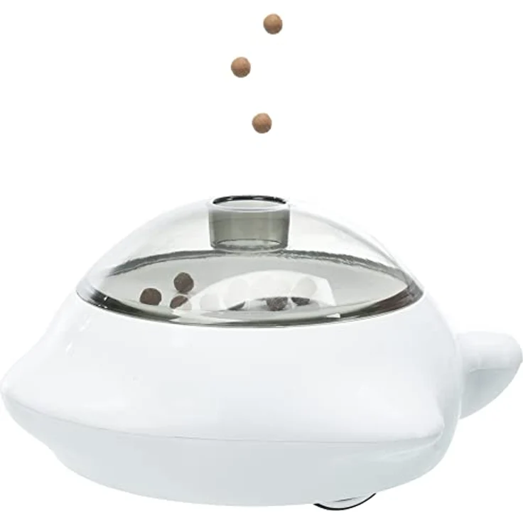 TRIXIE Hundesnack Popper, interaktiver Leckerli-Spender für Katzen und Hunde, Weiß – Bild 5