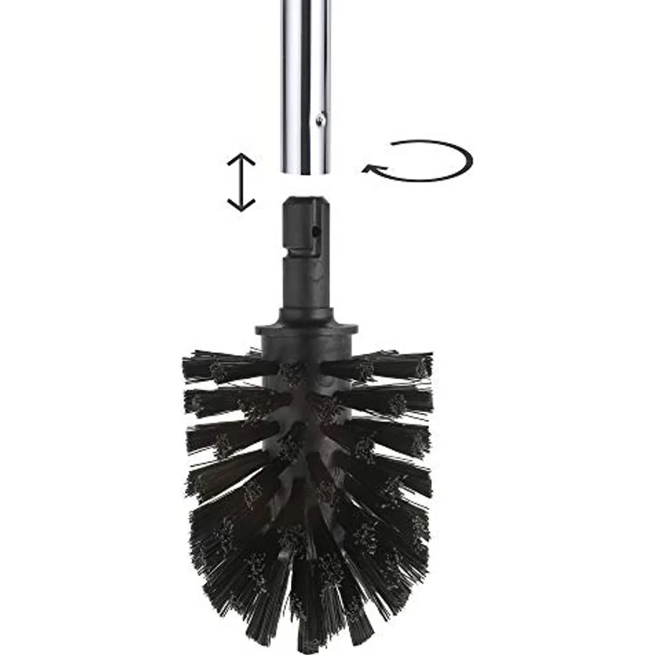 KEUCO Ersatz Toiletten-Bürstenkopf, austauschbar, im 3er Set lose, 12,7x6,7cm, schwarz, Original Hersteller, WC-Bürste Ersatzbürstenkopf – Bild 2