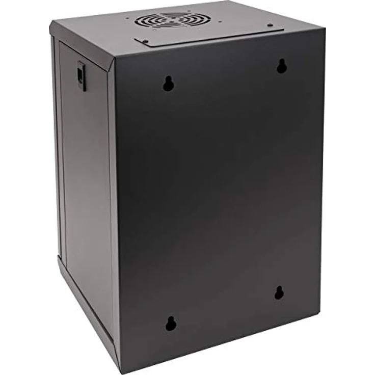 HMF 63309-02 Serverschrank 10 Zoll, 9 HE, Netzwerkschrank, 31,2 x 30 x 48,3 cm, schwarz – Bild 5