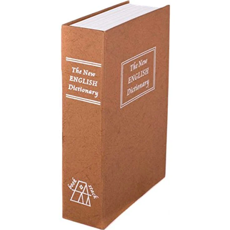 Buchtresor XXL Buchsafe Tresor Büchersafe Geldkassette als Buchattrappe Bücherregal-tresor für Zuhause und auf Reisen Wertsachen-Versteck Geheimversteck-Safe in Buch Optik mit 2 Schlüssel – Bild 4