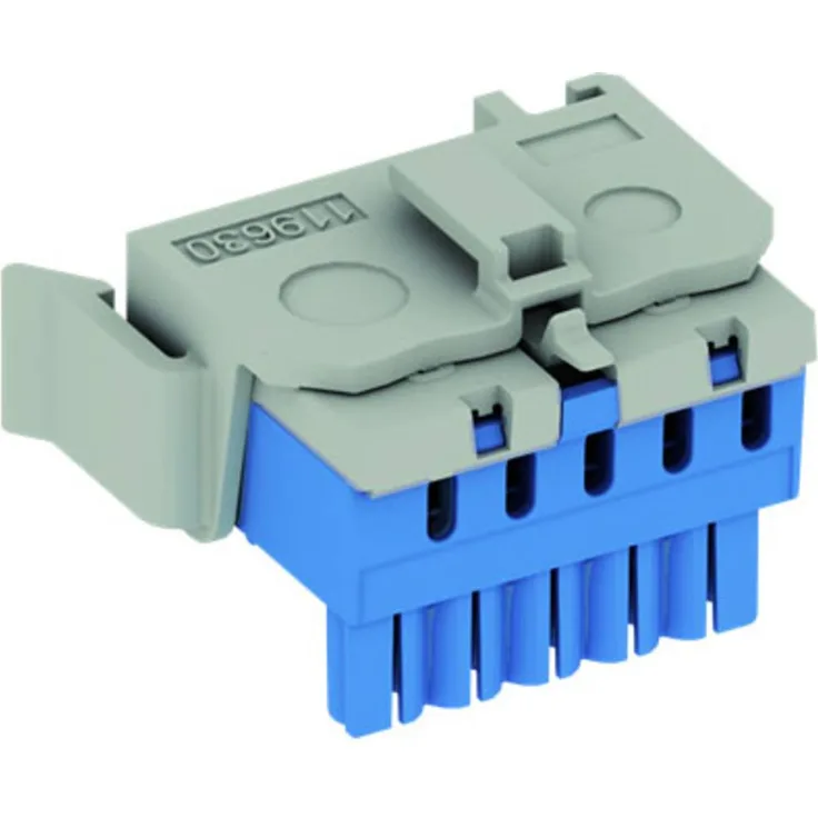 Striebel & John 2CPX062745R9999 ZK50BT Klemmenblock, flexibel für -1.5mm², starr -1.5mm², 5 Klemmen, blaue Farbcodierung