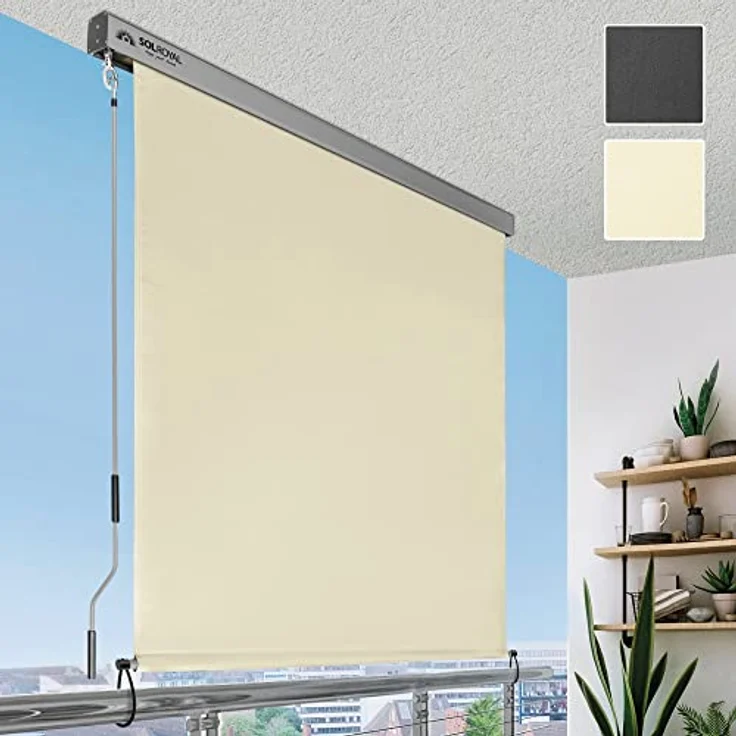 Sol Royal Senkrechtmarkise SolVision MS5 160x250 cm beige – Bild 2