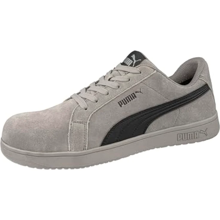 PUMA Sicherheitsschuh Iconic Stone Low S1PL, Veloursleder, Fiberglaskappe, rutschfeste HERITAGE Sohle, Größe 45 – Bild 1
