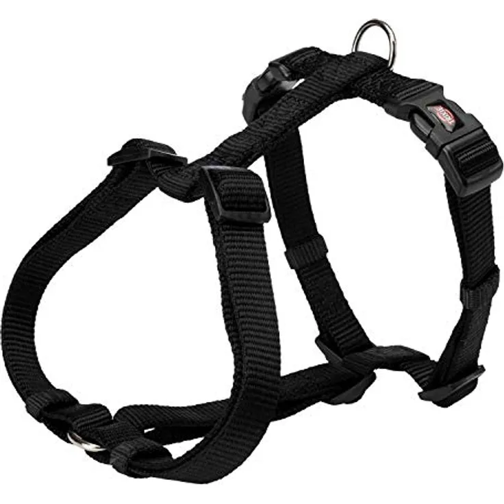 Trixie 20351 Premium H~Geschirr, L–XL: 75–120 cm/25 mm, schwarz