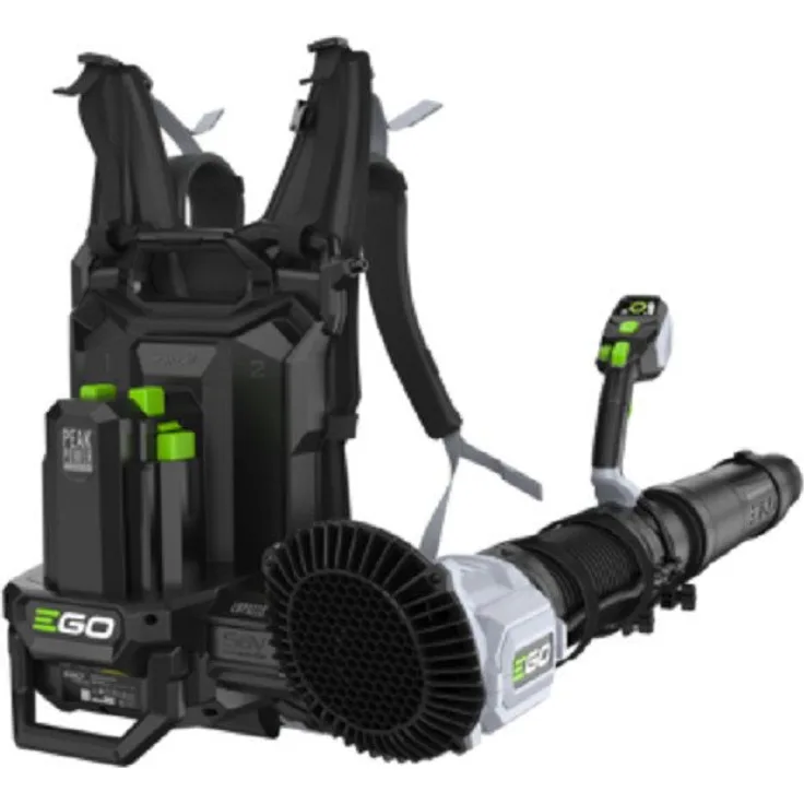 EGO Europe Akku-Laubbläser EGO PRO X LBPX1100, 56V Rücken-Laubbläser mit 36 N Blaskraft, IPX5 Wetterschutz und LCD-Display