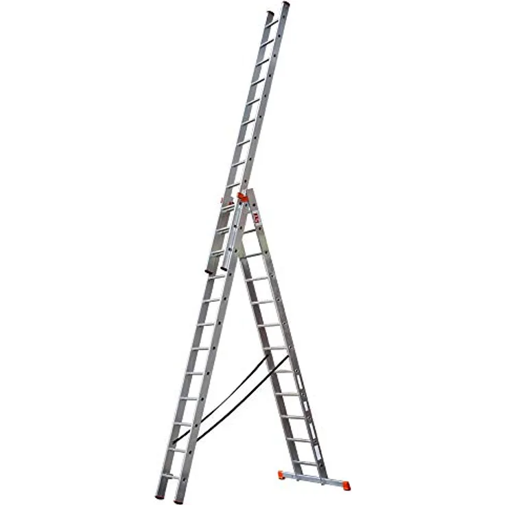 STRUKTURO Vielzweckleiter 3x12 Sprossen (gefertigt nach neuer Norm) - Art-Nr: 940036
