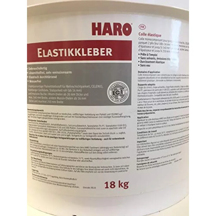 HARO Elastikkleber 18 kg, Weiß, für zuverlässige Verklebungen