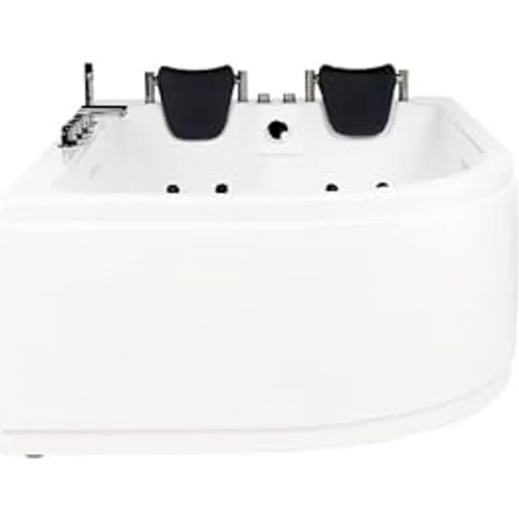HOME DELUXE Whirlpool-Badewanne Indoor Whirlpool BLUE OCEAN - XL 180 x 120 cm Links, Eckwanne, 2 Personen, mit 6 verstellbaren Whirlpooldüsen, 10 Hydrojets – Bild 5