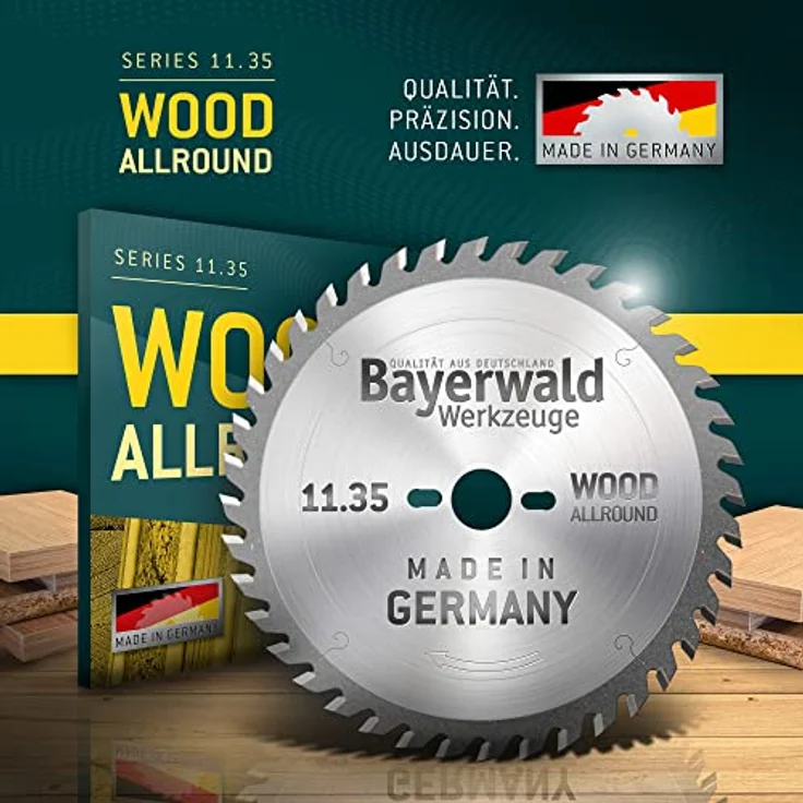 Bayerwald - HM Handkreissägeblatt für Holz - Ø 150 mm x 2,6 mm x 30 mm | Wechselzahn (12 Zähne/sehr grob) | ohne Nebenlöcher – Bild 2
