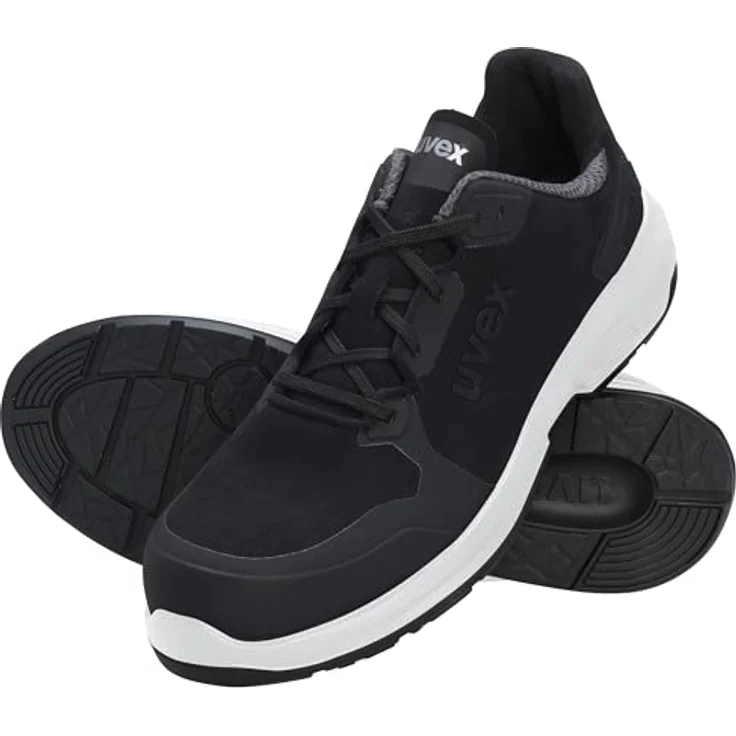 Uvex uvex 1 sport Halbschuh S3L SRC Arbeitsschuh, atmungsaktives Hightech-Mikrovelours, schwarz – Bild 5