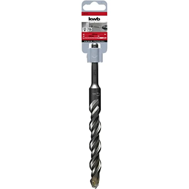kwb 242148 Hammerbohrer aus 40CR-Stahl, 18 mm, Gesamtlänge 210 mm, SDS-Plus, vibrationsoptimiert mit selbstzentrierender Bohrspitze – Bild 1