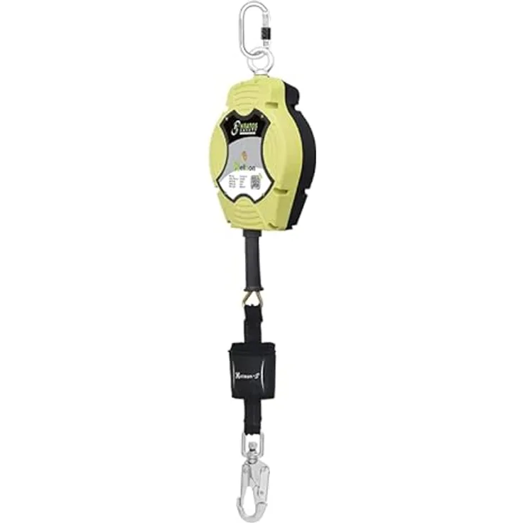 Kratos Safety Helixon Stahldrahtseil Höhensicherungsgerät mit automatischem Rückzug, 15 m, Vertikaler Gebrauch, EN360, PSA