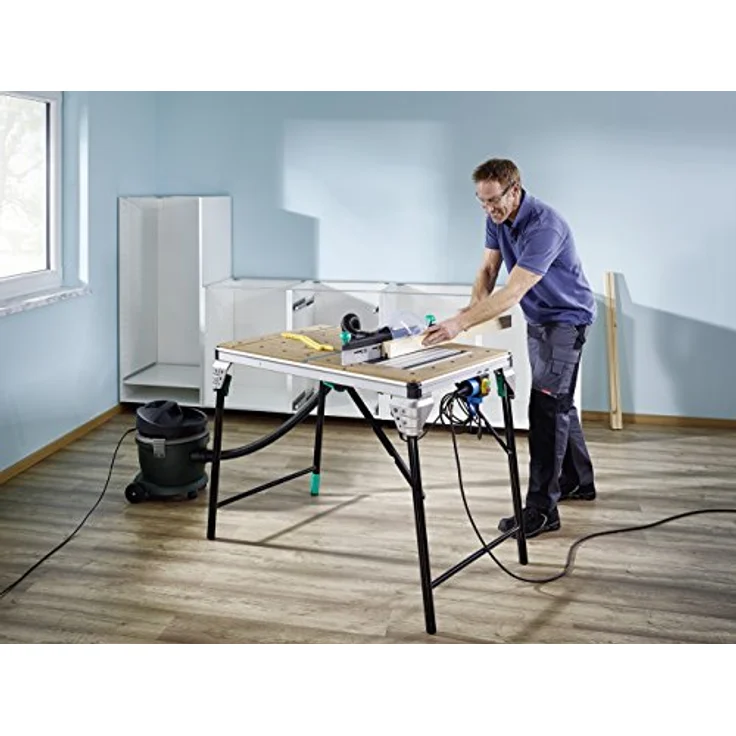 wolfcraft MASTER Cut 2500 Sägetisch und Arbeitsstation 6902000 inkl. Zubehör, Maschinentisch kompatibel mit Sägen und Fräsen, Ideal für Heim- und Handwerker – Bild 4