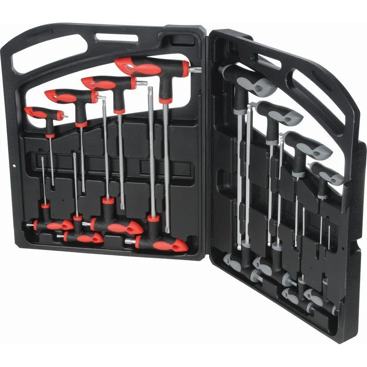 Silverline Schraubendreher, Stiftschlüsselsatz aus Chrom-Vanadium-Stahl