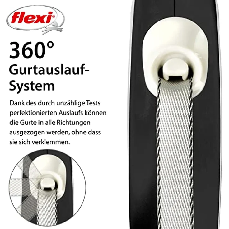 flexi Rollleine New Comfort - Schwarz - XS - 3 m, 4000498043448, blau, small – Bild 3