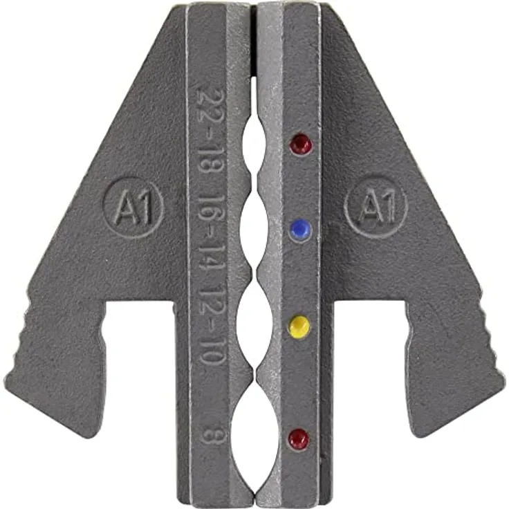 TOOLCRAFT PLE-0A1 Crimp-Einsätze Schrumpfschlauchverbinder Quetschbereich: 0.5 bis 10 mm² Passend für Marke (Zangen): T