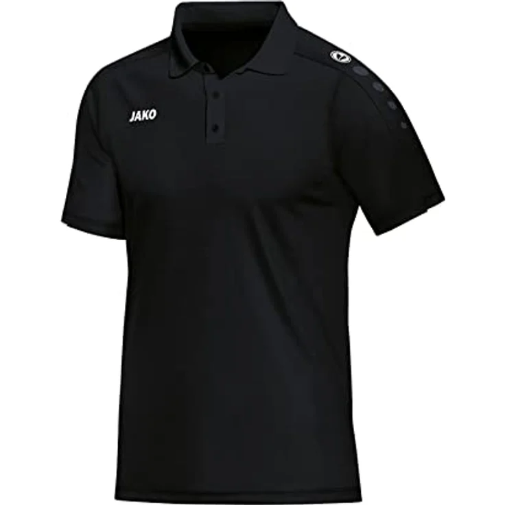 JAKO Herren Poloshirt Classico, Schwarz, S, Athletic Sports Apparel für optimale Bewegungsfreiheit – Bild 1