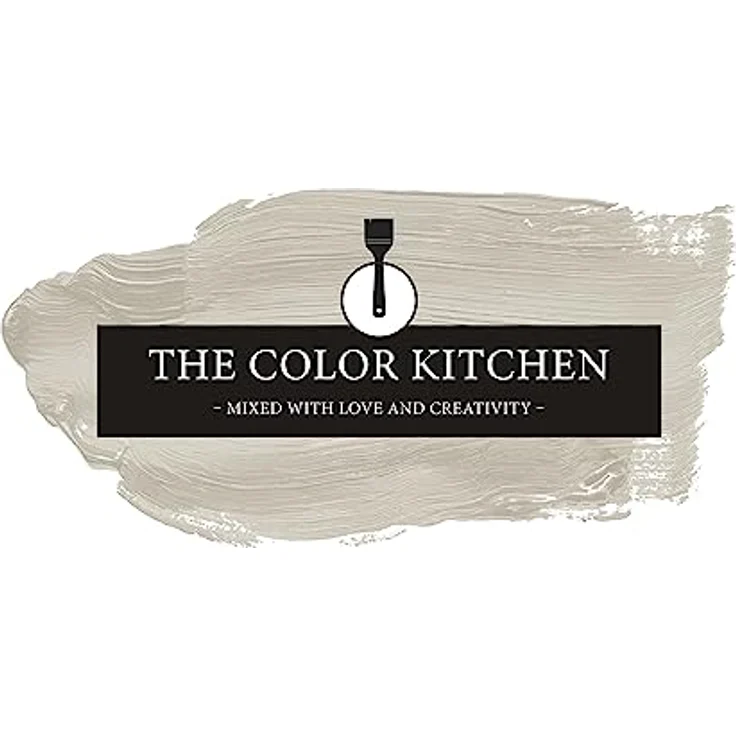 A.S. Création The Color Kitchen Wandfarbe "Opened Oyster" Taupe, matte Innenfarbe, 5 l, sehr gute Deckkraft, wasserbasiert, spritzarm – Bild 1