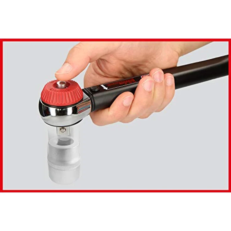 KS Tools Ratschen-Drehmomentschlüssel, 1/2" mit doppelter Skala (20 Nm - 200 Nm), präzise Auslösegenauigkeit – Bild 7