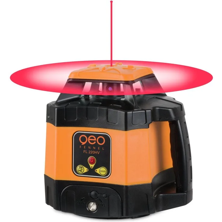 geo-FENNEL FL 220HV, selbstnivellierender Horizontal-/Vertikallaser inkl. Empfänger FR 45, IP 54, Arbeitsbereich 400 m