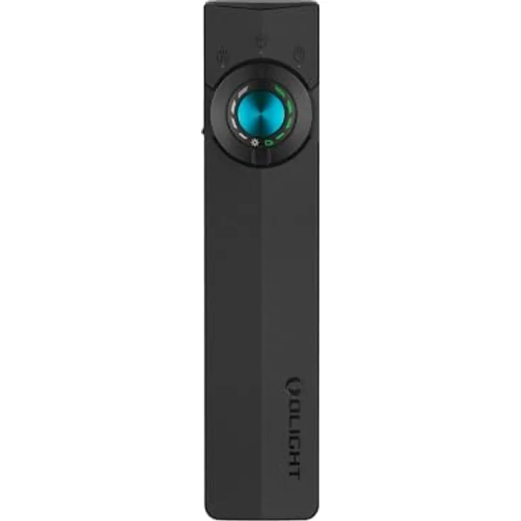 OLIGHT ArkPro, LED Taschenlampe aufladbar mit 1500 Lumen, 205m Leuchtweite, Grünlicht und UV-Funktion, IPX7 wasserdicht, Schwarz