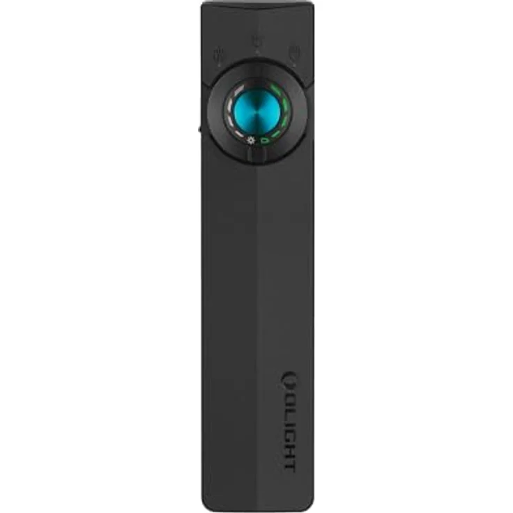 OLIGHT ArkPro, LED Taschenlampe aufladbar mit 1500 Lumen, 205m Leuchtweite, Grünlicht und UV-Funktion, IPX7 wasserdicht, Schwarz – Bild 1