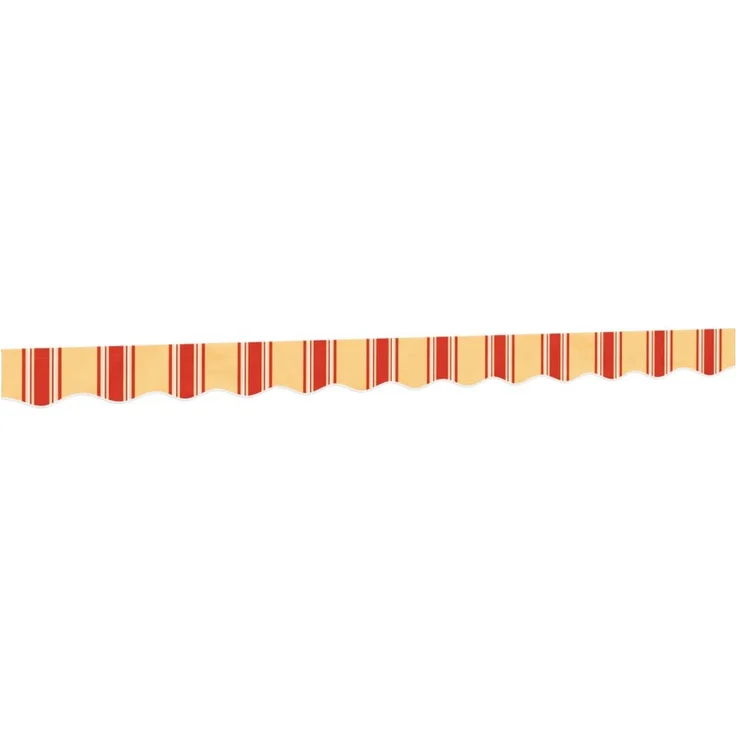 vidaXL Markise Markisenvolant Gelb und Orange Gestreift 3 m (1-St) - Wasserfest, UV-beständig, 100% Polyester mit PU-Beschichtung
