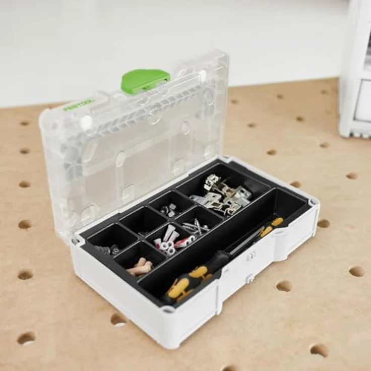 FESTOOL Werkzeugbox Festool Systainer³ SYS3 S 76 TRA, kleine Kiste mit individueller Einteilung und transparentem Deckel – Bild 4