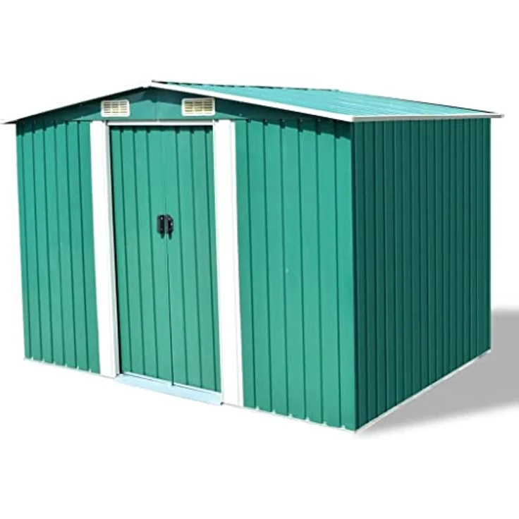 vidaXL Gerätehaus Metall 257x205x178cm Schuppen Gartenhaus Geräteschuppen – Bild 1