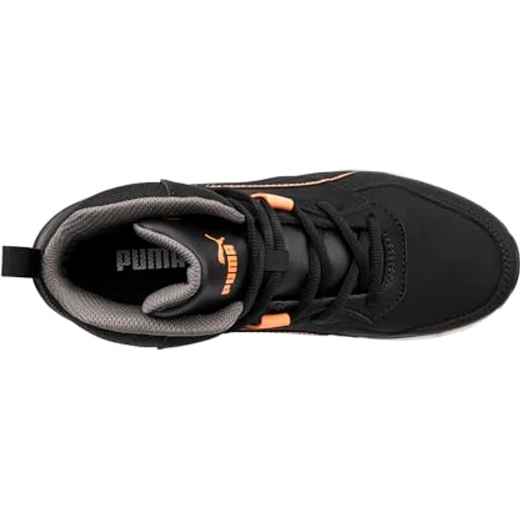PUMA STEPPER BLK/PEACH MID S3S ESD FO HRO SR, Sicherheitsschuh mit motivierendem Laufprofil und flexibler Anti-Perforation, Schwarz/Pfirsich, Schuhgröße 37 – Bild 4