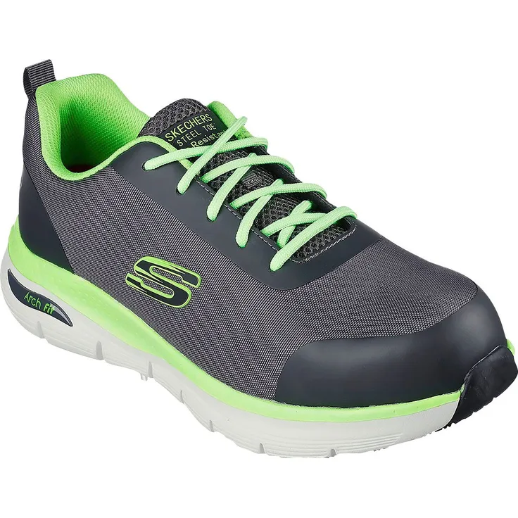 Skechers ARCH FIT SR-RINGSTAP Sicherheitsschuh S3 ESD, leicht und sportlich, durchtrittsicher, schwarz