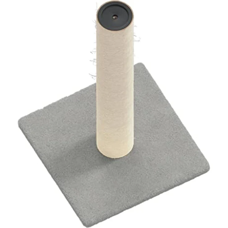 Bussandri Exclusive - Kratzsäule Hellgrau 22x22x45 cm, für ein gemütliches Zuhause – Bild 4