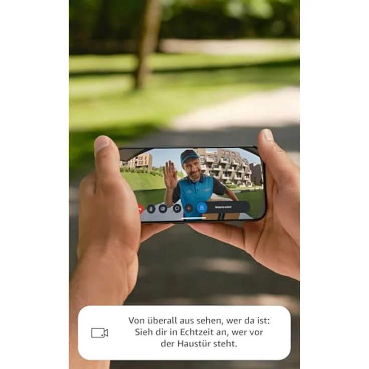 Ring Intercom Video (2025), intelligente Türsprechanlage mit Video-Streaming, Sprachsteuerung über Alexa, virtuelle Schlüssel und Fernzugriff, zur Selbstinstallation – Bild 2