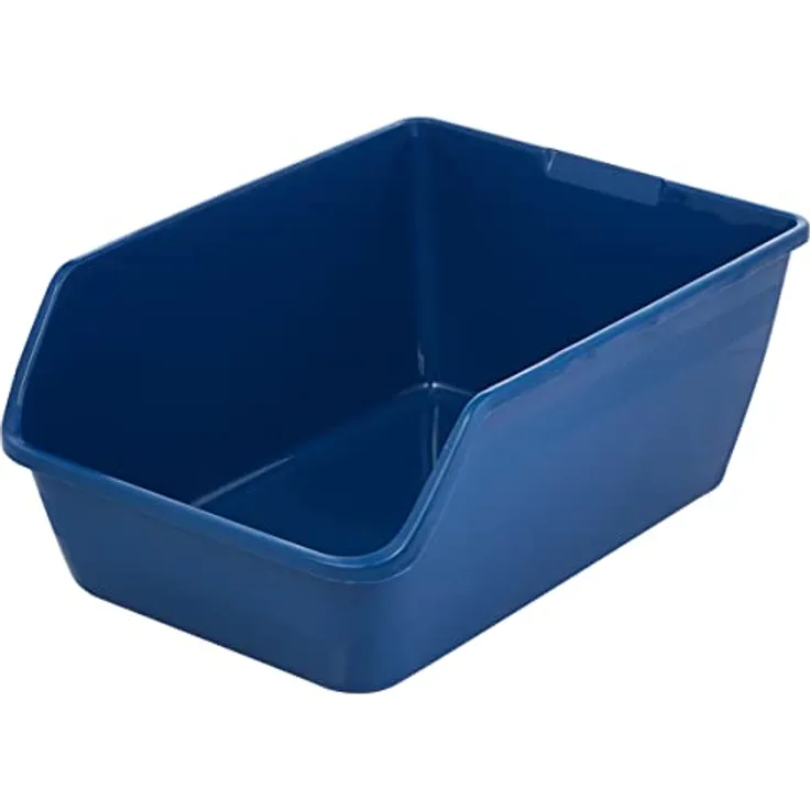 PAWISE High-Back Litter Pan, Katzenklo mit hoher Rückenlehne, 61x45x25cm