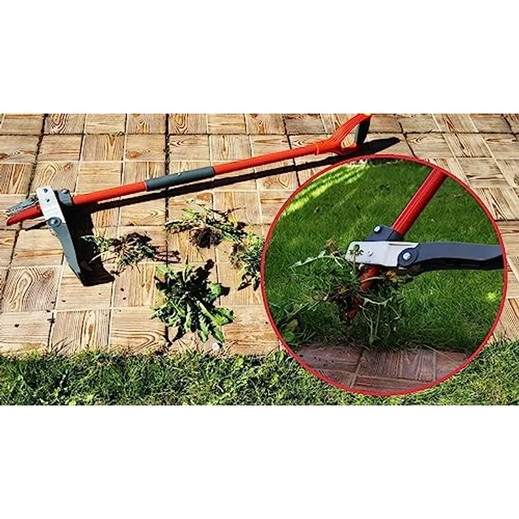 YATO Unkrautstecher 995mm, Ergonomischer Löwenzahnstecher aus eloxiertem Aluminium für rückenschonendes Arbeiten – Bild 4