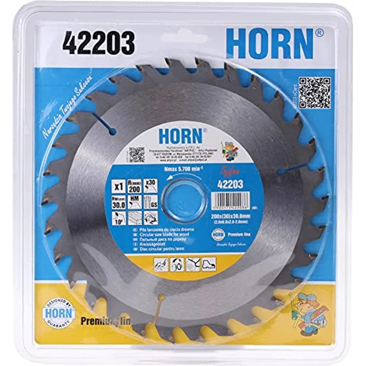 ARTPOL Handkreissägeblatt 250 x 30 mm, 60 Zähne aus Hartmetall für Holzschnitt – Bild 2