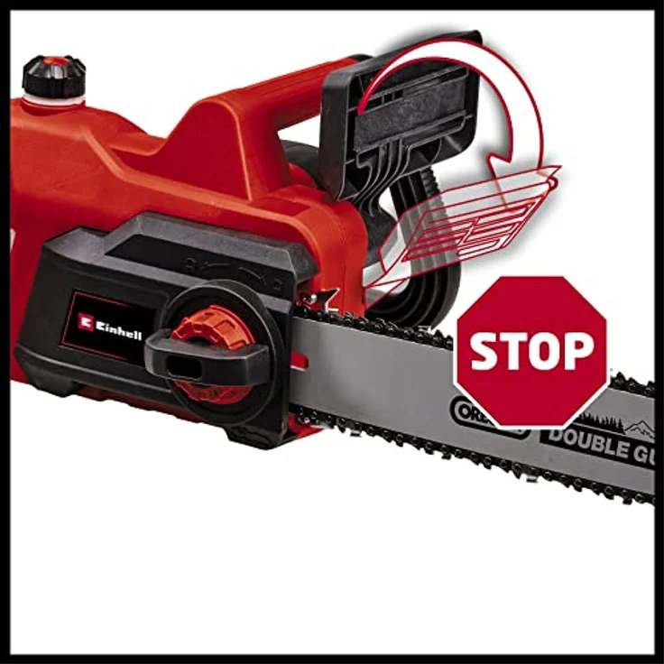 Einhell Elektro-Kettensäge GC-EC 2040 (2000 W, 40 cm Schwertlänge, werkzeuglose Kettenspannung, max. Kettengeschwindigkeit 15,5 m/s) – Bild 3
