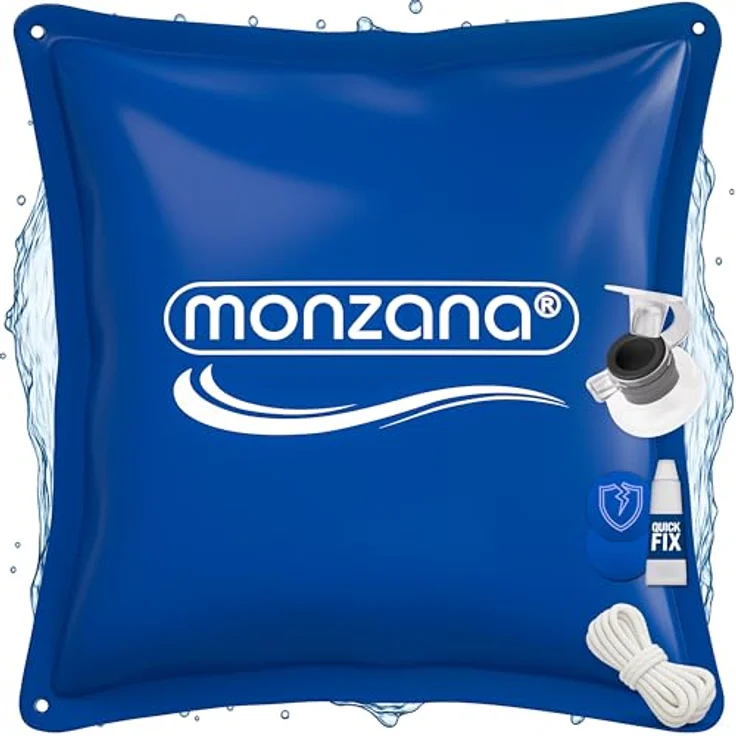 Monzana Poolkissen bis -20°C Winter XL Luftkissen XXL inkl. Seil PVC Doppelnaht Sicherheitsventil Ösen Pool Abdeckung Überwinterung – Bild 2