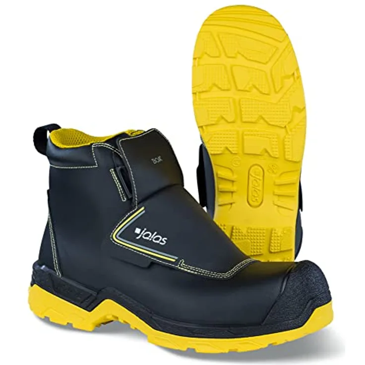 Ejendals JALAS 1228W Sicherheitsstiefel, S3 SRC HI HRO CI WG, schwarz, Gr. 43, BOA Fit-System, hitzebeständig bis 427 °C, öl- und rutschfest, hervorragende Stoßdämpfung